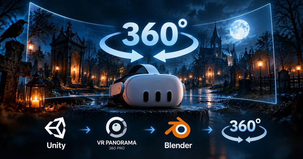 Creating 360° Videos for Meta Quest 3 with Unity, VR Panorama and Blender